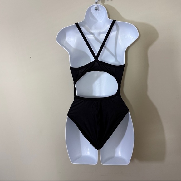 Speedo Black Racerback One-Piece Swimsuit - Picture 4 of 11